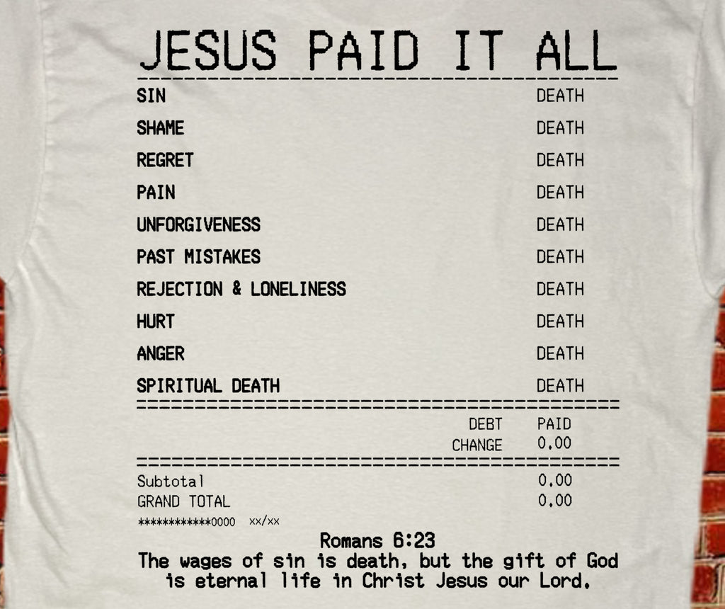 JESUS PAID IT ALL